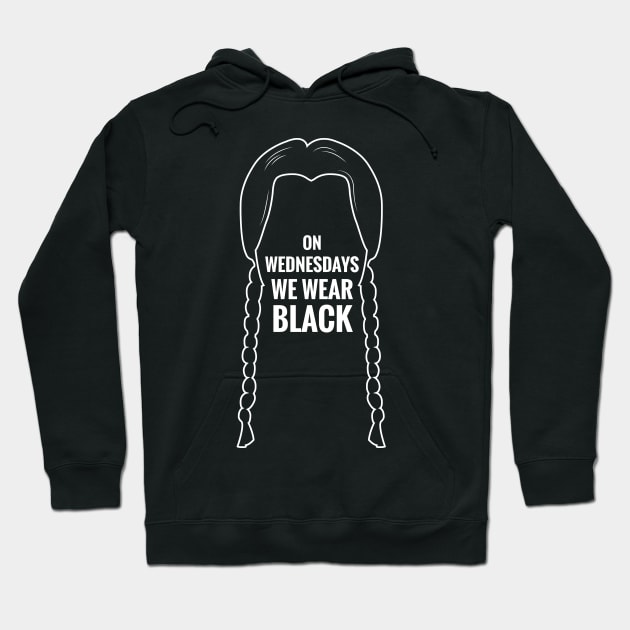 On Wednesdays we wear back Hoodie by TeeAgromenaguer